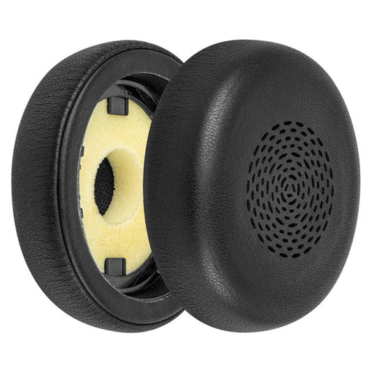 1 Pair Protein Leather Earpads For Jabra Evolve2 75(Black) by bashfashion