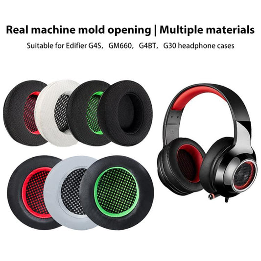 2pcs Mesh Replacement Earpads For EDIFIER HECATE G4(Black Green) by bashfashion