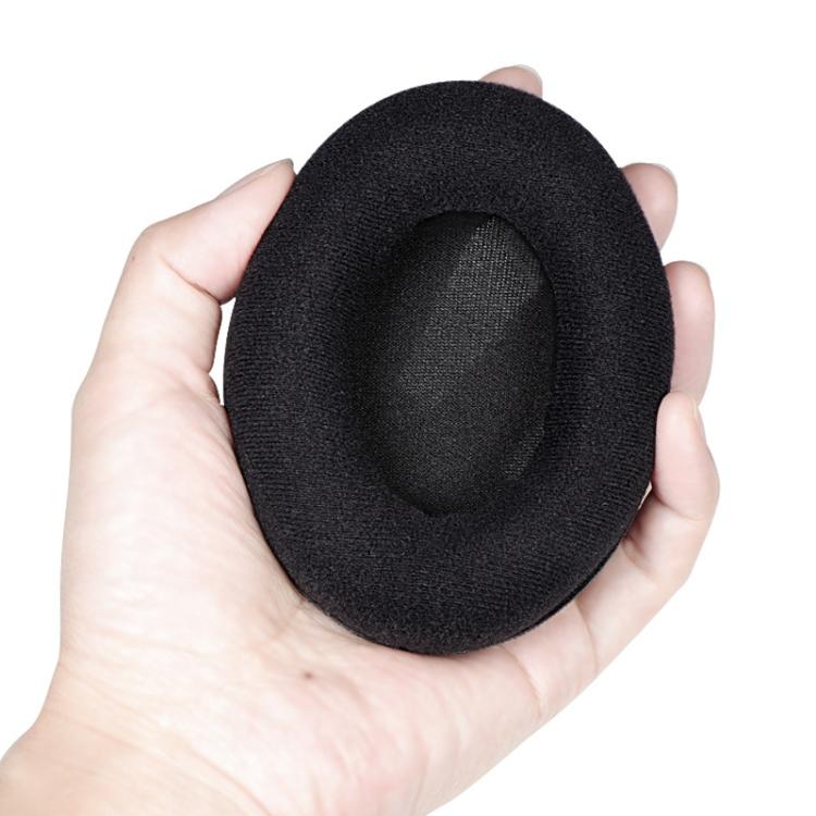 2pcs Snap-on Replacement Earpads For Sennheiser HD201 / HD201S / HD180 / HD418 / HD419 / HD421 / HD428 / HD429 / HD438 / HD439 / HD448 / HD450, Material:Flannel(Black) by bashfashion