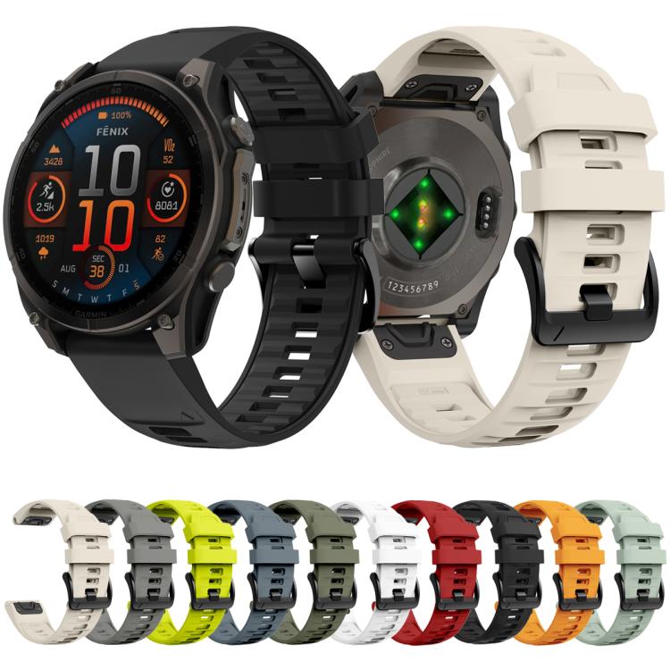 For Garmin 26mm Quick Release Solid Color Silicone Watch Band(Mint Green) by bashfashion