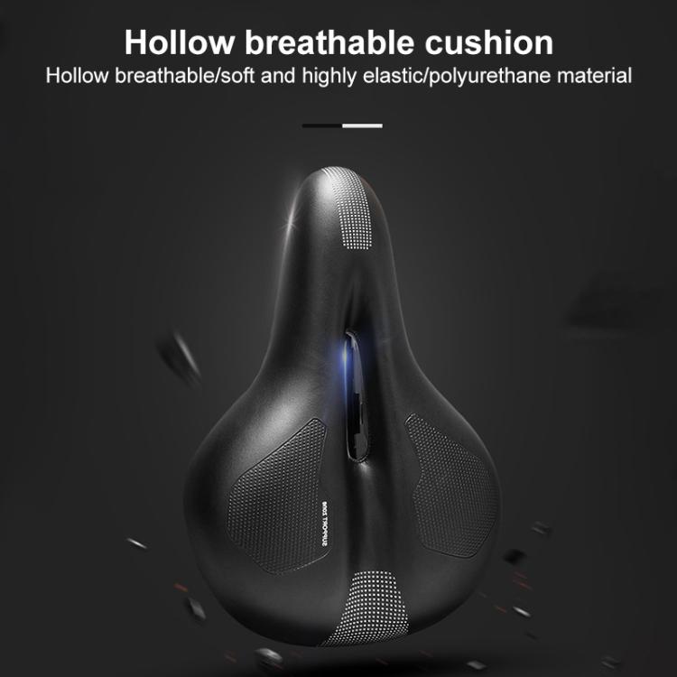 Mountain Bike Shock-absorbing Spring Seat Saddle(Black) by bashfashion