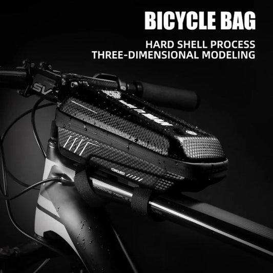 WILD MAN E5S Mountain Bicycle Front Bag EVA Hard Shell Bag(Black) by WILD MAN