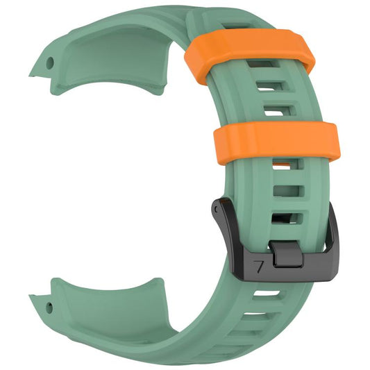 For Garmin Instinct 3 AMOLED 50mm / Solar 50mm xDfind Quick-release Silicone Watch Band(Rainforest Green + Orange) by xDfind