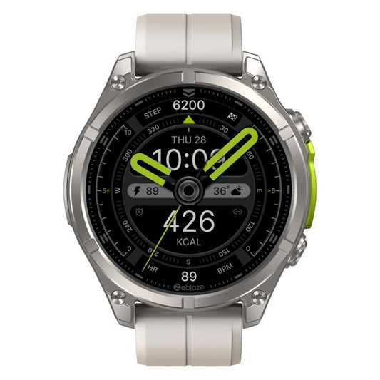 Zeblaze Vibe 8 Rugged Outdoor Smart Watch 1.43 inch Screen 5 ATM & IP69K Built-in Flashlight(Grey) by Zeblaze