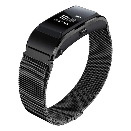 16mm For Huawei Band B6 / B7 xDfind Milanese Stainless Steel Watch Band(Black) by xDfind