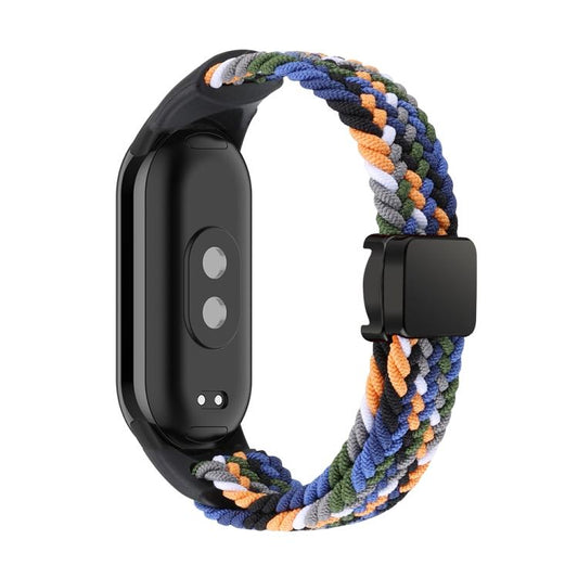 For Xiaomi Smart Band 10 / 9 / 8 xDfind Nylon Braided Loop Magnetic Buckle Watch Band(Denim) by xDfind