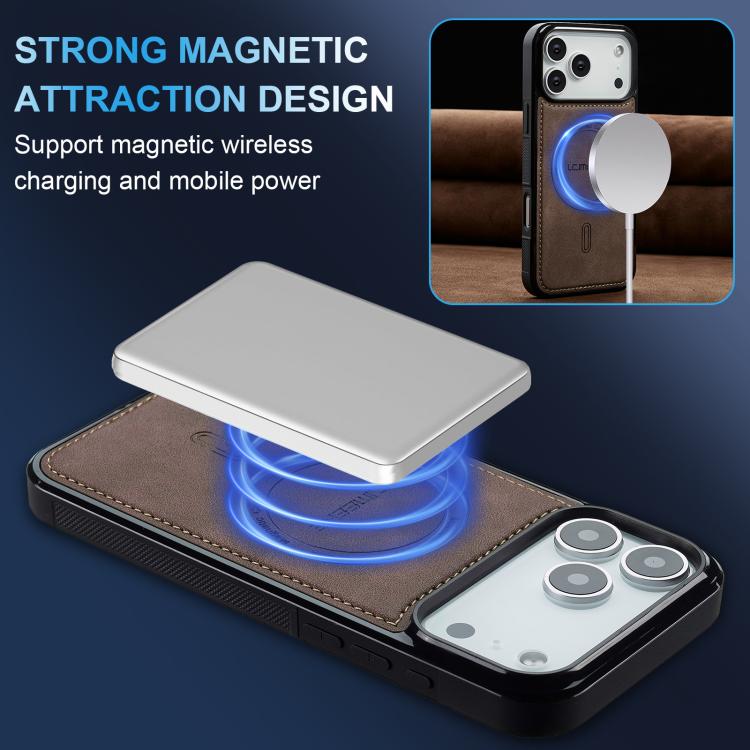 For iPhone 17 Pro LC.IMEEKE L6 Series MagSafe Magnetic Phone Case(Coffee) by LC.IMEEKE