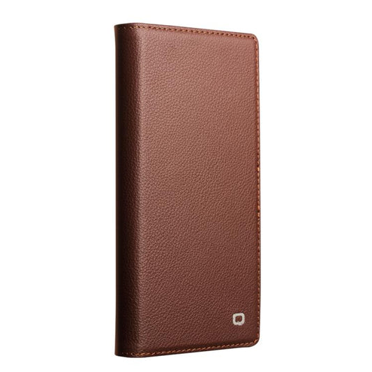 For iPhone 17 QIALINO Classics 3rd Genuine Leather Phone Case(Brown) by QIALINO