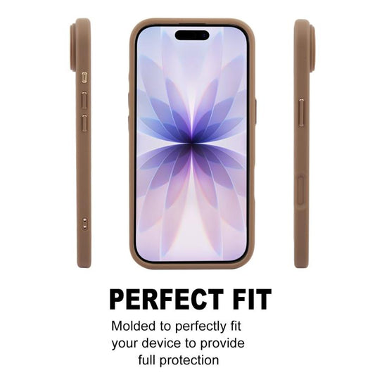 For iPhone 17 GEBEI Jazz Series Skin Feel Frosted MagSafe Phone Case(Brown) by GEBEI