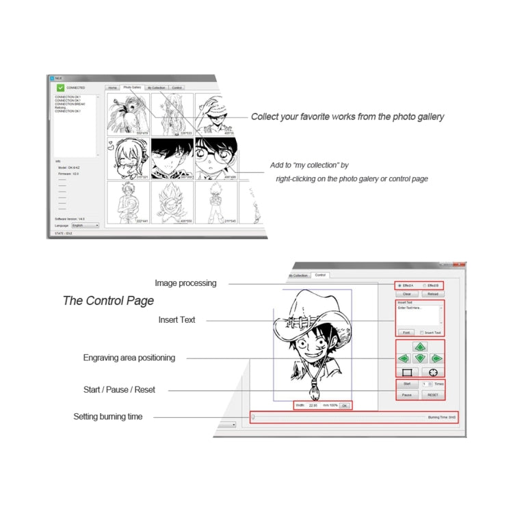 NEJE DK-8-KZ 1500mW USB DIY Laser Engraver Carving Machine by NEJE
