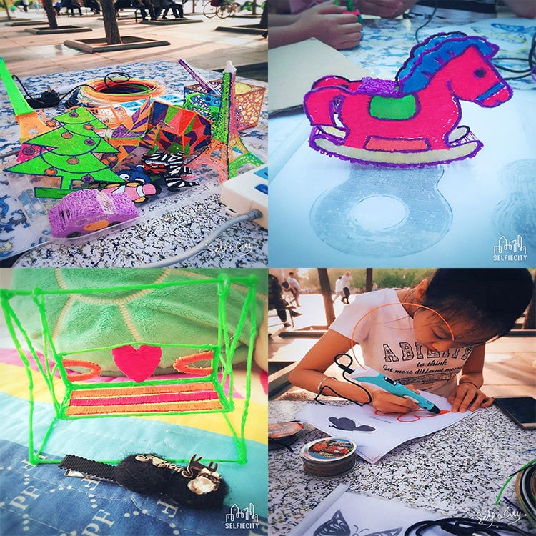 Hand-held 3D Printing Pen, US Plug(Blue) by bashfashion