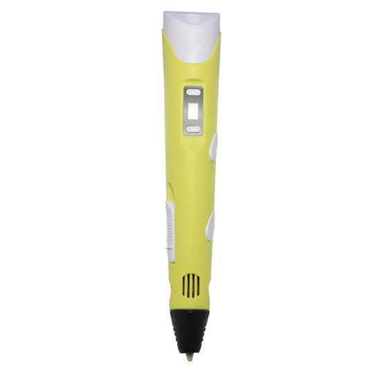 Hand-held 3D Printing Pen, USB Plug(Yellow) by bashfashion