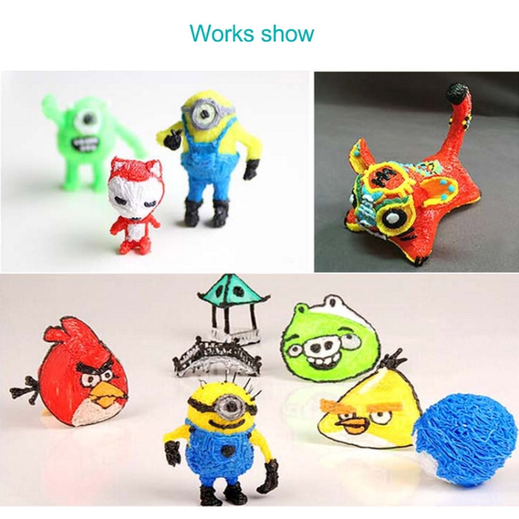 Gen 6th ABS / PLA Filament Kids DIY Drawing 3D Printing Pen with LCD Display(Yellow+Black) by bashfashion