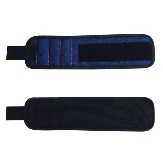 1680D Oxford Cloth Pocket Magnetic Wristband Storage Pockets Tool(Blue) by bashfashion