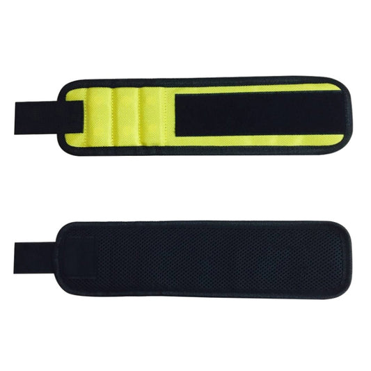 1680D Oxford Cloth Pocket Magnetic Wristband Storage Pockets Tool(Yellow) by bashfashion