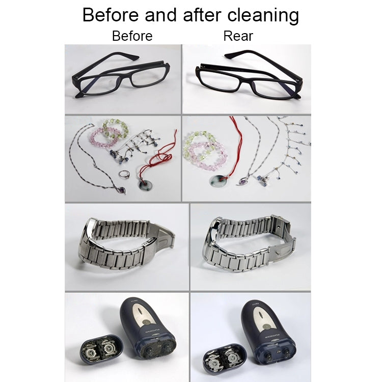 BAKU BK-3550 35W / 50W Adjustable 0.8L LCD Display Ultrasonic Cleaner, AC 220V, EU Plug by BAKU