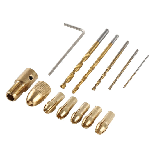 WLXY WL-DIY001 Mini DIY Brass Electric Drill Chucks Drill Bits Set by WLXY