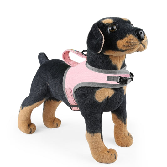 FunAdd Traction Rope Reflective Breathable Nylon Pet Vest Dog Harness, Size: S (Pink) by FunAdd
