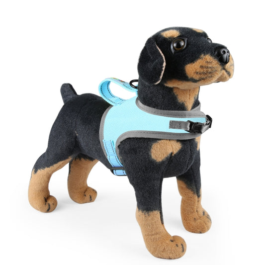 FunAdd Traction Rope Reflective Breathable Nylon Pet Vest Dog Harness, Size: S (Blue) by FunAdd