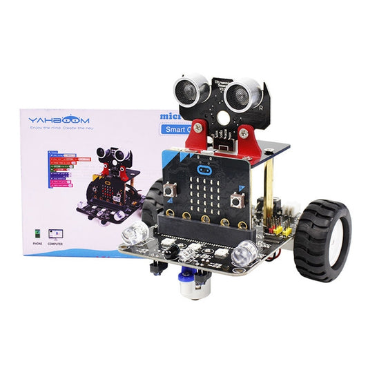 Yahboom Microbit Smart Robot Car Bitbot with IR and APP for Micro:bit V2/V1.5, without Micro:bit V2/V1.5 Board by YAHBOOM