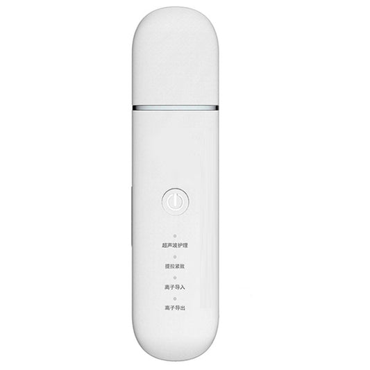 YJK063 Ultrasonic Ion Cleanser Micro-current Massage Beauty Introduction Instrument (Silver) by bashfashion