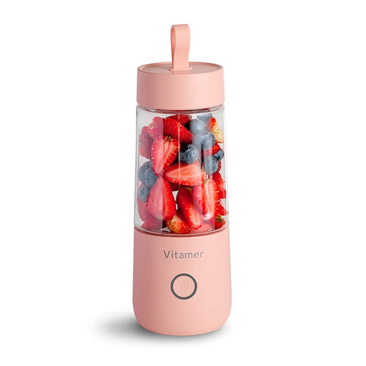 Vitamer USB Mini Portable Juicer Juice Blender Lemon Fruit Squeezers Reamers Bottle (Pink) by bashfashion