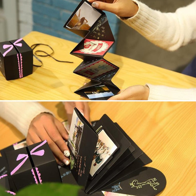 Creative DIY Handmade Photo Album Commemorative Book Surprise Explosion Gift Box, Finished + PVC Version by bashfashion