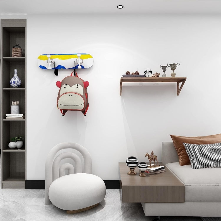 YX008 1 Pair Four-Wheel Skateboard Wall Mount Bracket by bashfashion