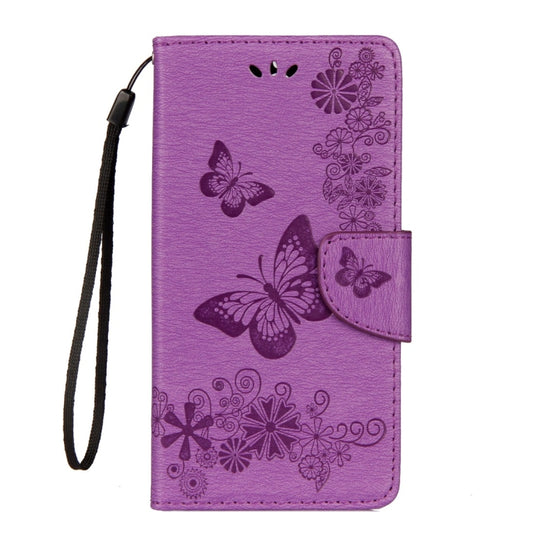 For Huawei Mate 10 Lite Vintage Embossed Floral Butterfly Pattern Horizontal Flip Leather Case with Card Slot & Holder & Wallet & Lanyard (Purple) by bashfashion
