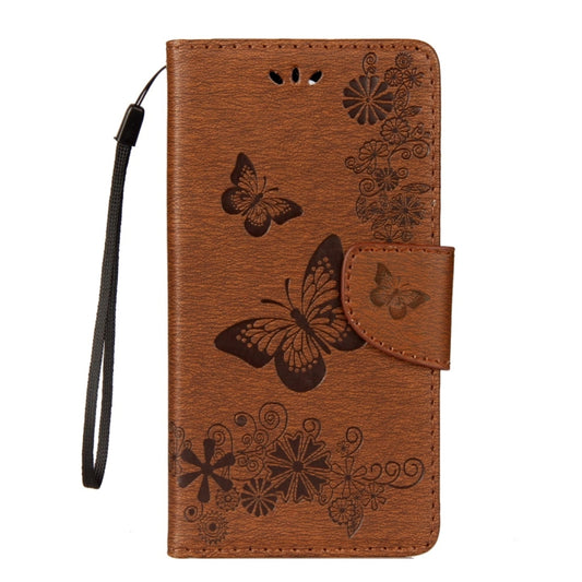 For Huawei Mate 10 Lite Vintage Embossed Floral Butterfly Pattern Horizontal Flip Leather Case with Card Slot & Holder & Wallet & Lanyard (Brown) by bashfashion