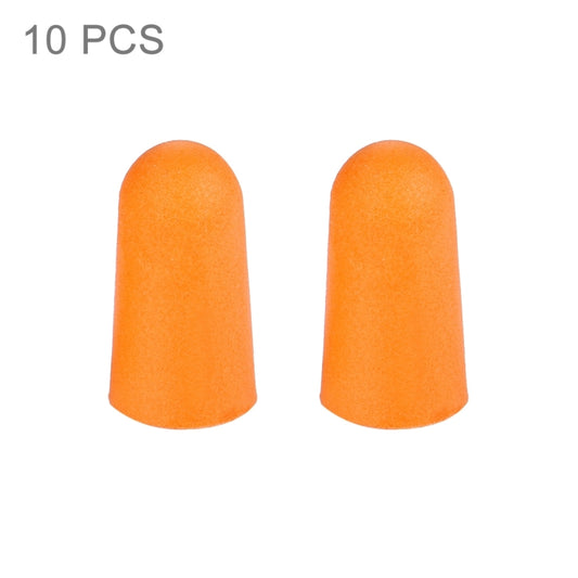 Ten Pairs Non-toxic Orange Soft Memory Foam Material Earplug for Sleeping(Orange) by bashfashion