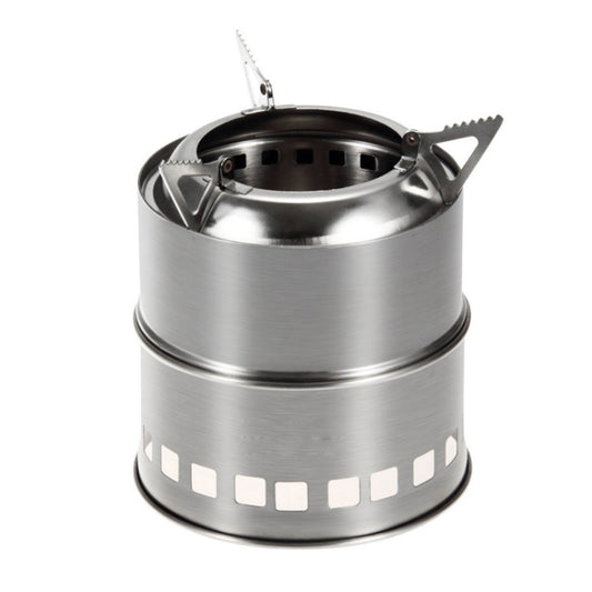 Outdoor Camping Mini Stainless Steel Wood-burning Stove Solid alcohol Stove for Picnic Heating by bashfashion