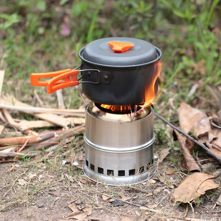 Outdoor Camping Mini Stainless Steel Wood-burning Stove Solid alcohol Stove for Picnic Heating by bashfashion