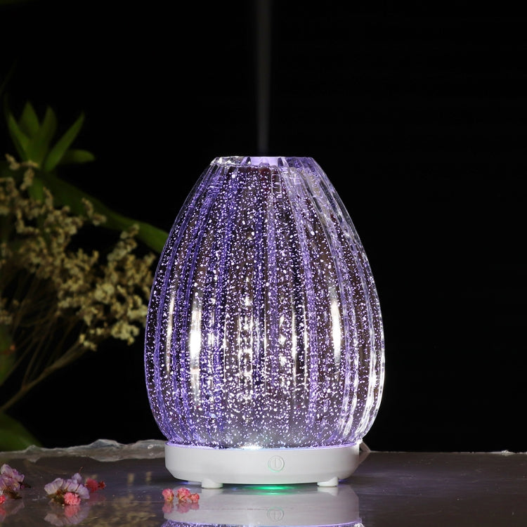 100ml Creative Vase Shape Aromatherapy Machine 3D Glass Humidifier Automatic Alcohol Sprayer with Colorful LED Lamp by bashfashion