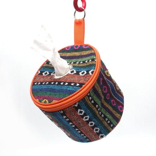 Outdoor Camping Foldable Ethnic Style Cloth Tissue Case Storage Bag, Size: 14.5*13 cm by bashfashion