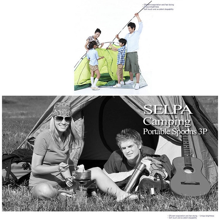 Three-Piece Stainless Steel Foldable Outdoor Cutlery by bashfashion