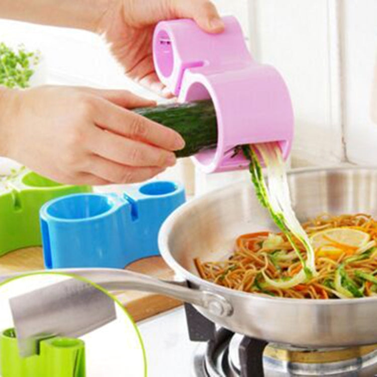 Multifunctional Spiral Double-Headed Grater With Sharpener Kitchen Gadgets(Green) by bashfashion