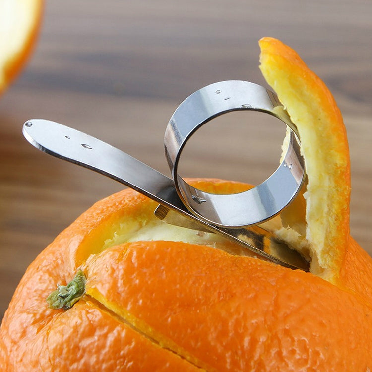 5 PCS Stainless Steel Finger Open Orange Peeler Parer Tool by bashfashion