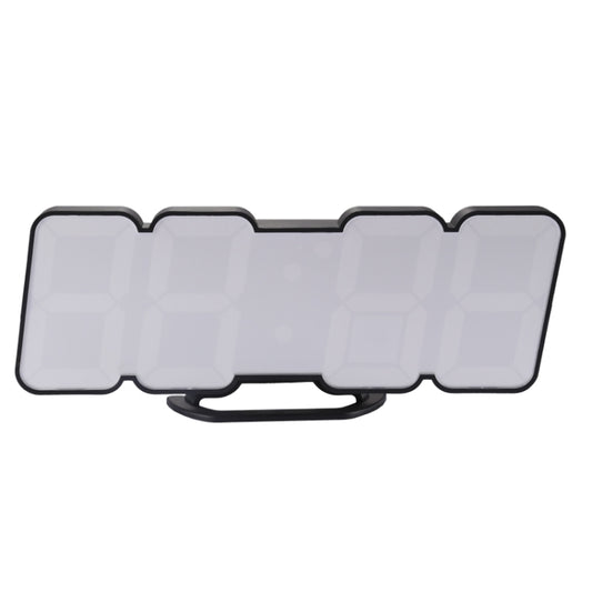 Modern 3D LED Sound Control Colorful Digital Alarm Clock Adjust Brightness Electronic Wall Glowing Hanging Clock with Remote Control(Black) by bashfashion