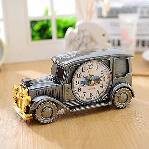 Multi-functional Originality Vintage Car Model Pointer Alarm Clock by bashfashion