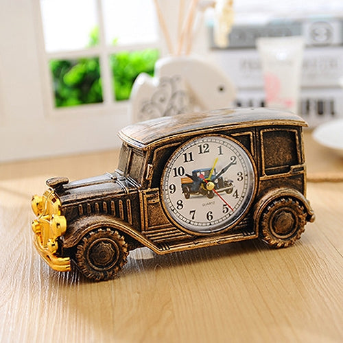 Multi-functional Originality Vintage Car Model Pointer Alarm Clock by bashfashion