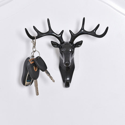Creative Three-dimensional Multifunctional Deer Head Animal Decorative Hook Coat Hook Retro Clothes Hanging Creative Home Crafts, Random Style Delivery by bashfashion