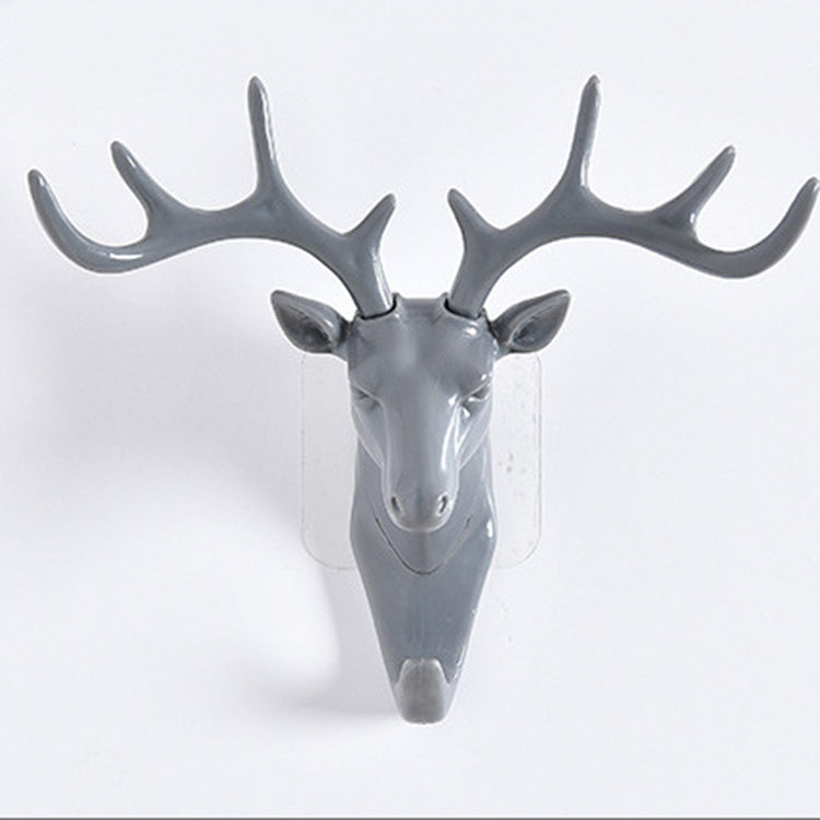Creative Three-dimensional Multifunctional Deer Head Animal Decorative Hook Coat Hook Retro Clothes Hanging Creative Home Crafts, Random Style Delivery by bashfashion