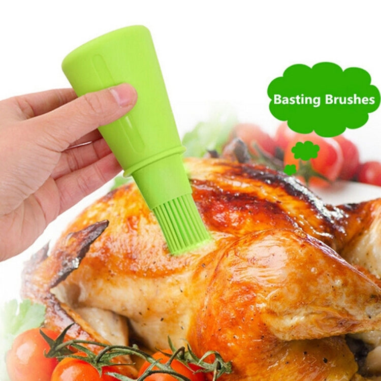 Kitchen Silicone Oil Brush Grill Brush Oil Bottle,Random Color Delivery by bashfashion