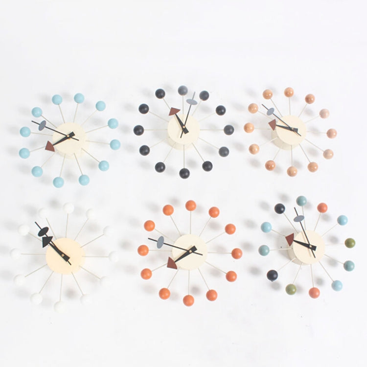 Stylish Background Minimalis Circular Balls Candy Wall Clock Creative Decoration Clock Ferris Wheel Clock, Diameter 32cm by bashfashion