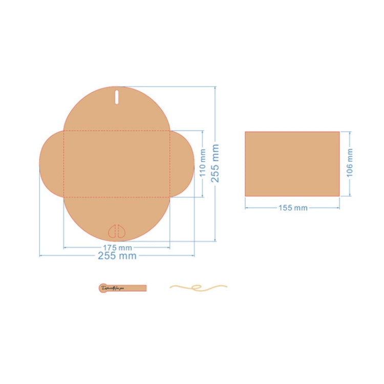 5 PCS Festival Creative DIY Retro Kraft Paper Handmade Large Dry Flower Greeting Card Birthday Card by bashfashion