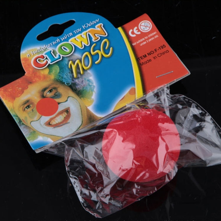 5 PCS Halloween Costume Party Props Sponge Red Clown Noses by bashfashion