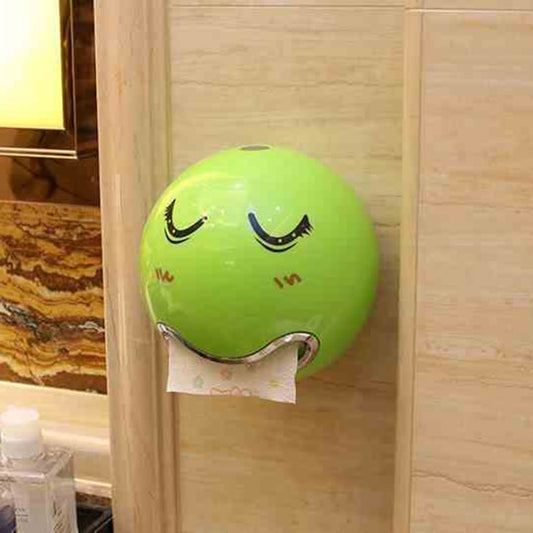 Creative Tryitgo Expressions Pattern Bathroom Waterproof Toilet Paper Tray Tissue Holder, Size: 16.5*18.5cm (Green) by bashfashion
