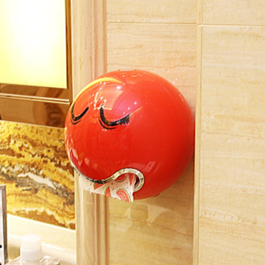 Creative Tryitgo Expressions Pattern Bathroom Waterproof Toilet Paper Tray Tissue Holder, Size: 16.5*18.5cm (Red) by bashfashion