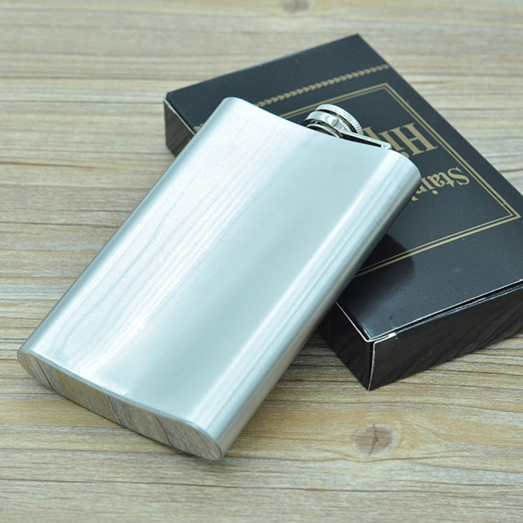 285mL (10oz) Outdoor Sports Handy Home Travel Wild Stainless Steel Portable Hip Flask(without Small Funnel)(Silver 285mL (10oz)) by bashfashion